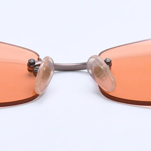 極美品 CHANEL シャネル Sunglasses サングラス 4002 サイドココマーク 54◻︎19 130 オレンジレンズ 中古 4a004053