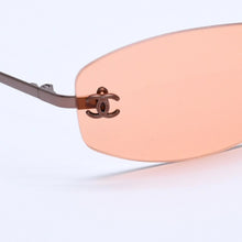 画像をギャラリービューアに読み込む, 極美品 CHANEL シャネル Sunglasses サングラス 4002 サイドココマーク 54◻︎19 130 オレンジレンズ 中古 4a004053