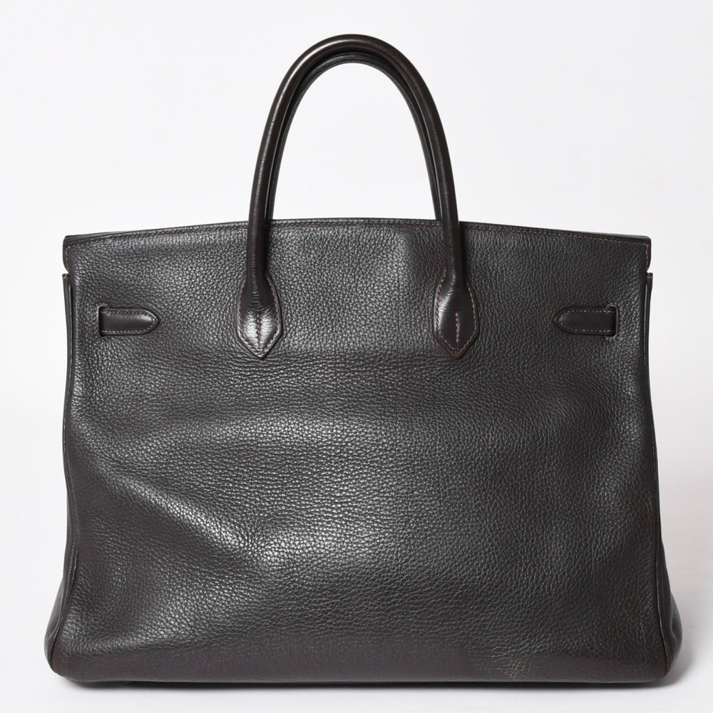 HERMES エルメス バーキン40 ショコラ トゴ 40cm ハンドバッグ◻︎F刻印 シルバー金具 ハンドバッグ 中古 4a004165