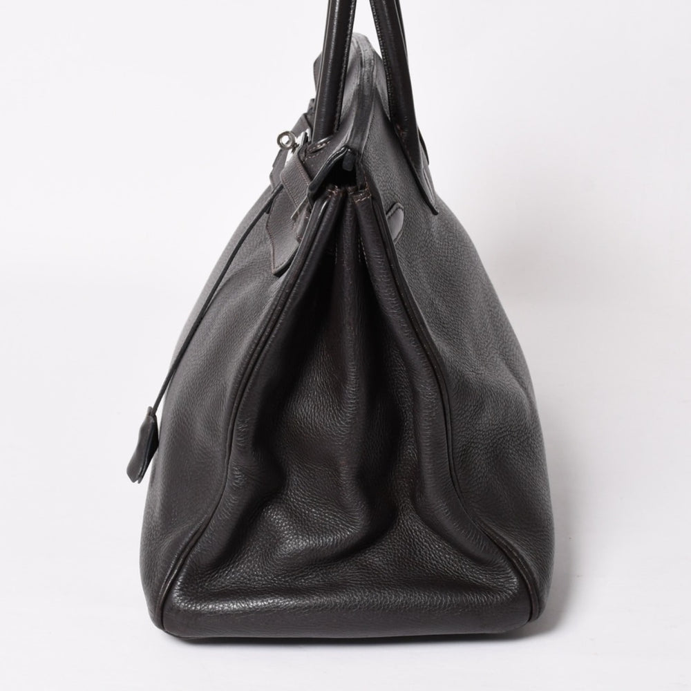 HERMES エルメス バーキン40 ショコラ トゴ 40cm ハンドバッグ◻︎F刻印 シルバー金具 ハンドバッグ 中古 4a004165