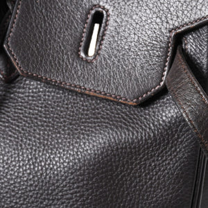 HERMES Birkin 40 Chocolate Togo Leather 40cm Handbag◻F stamp, silver hardware, handbag, pre-owned, item number 4a004165