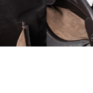 HERMES Birkin 40 Chocolate Togo Leather 40cm Handbag◻F stamp, silver hardware, handbag, pre-owned, item number 4a004165