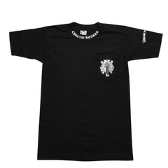 極美品 CHROME HEARTS クロムハーツ ダガーポケットTシャツ Black ブラック Silver シルバー サイズS 中古 4a003991