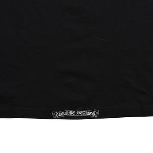 極美品 CHROME HEARTS クロムハーツ ダガーポケットTシャツ Black ブラック Silver シルバー サイズS 中古 4a003991