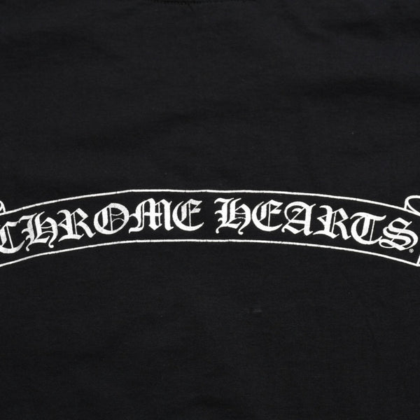 極美品 CHROME HEARTS クロムハーツ ダガーポケットTシャツ Black ブラック Silver シルバー サイズS 中古 4a003991