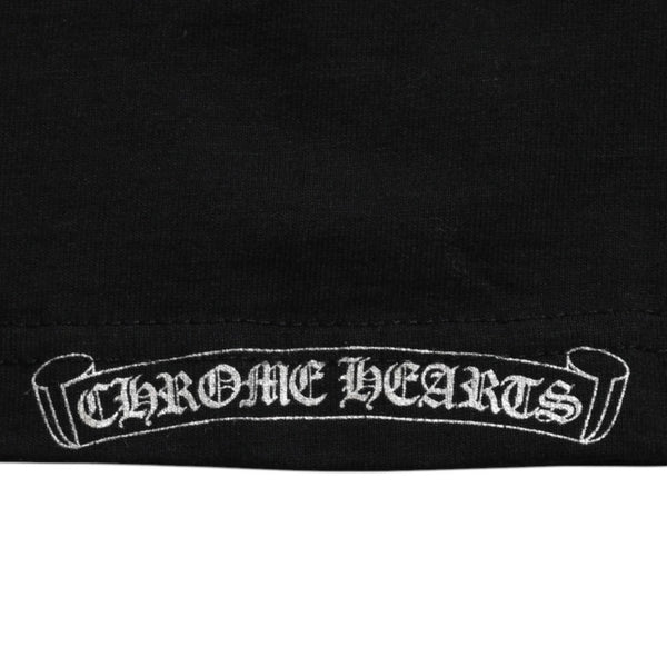 極美品 CHROME HEARTS クロムハーツ ダガーポケットTシャツ Black ブラック Silver シルバー サイズS 中古 4a003991