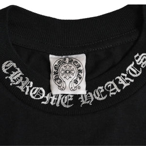 極美品 CHROME HEARTS クロムハーツ ダガーポケットTシャツ Black ブラック Silver シルバー サイズS 中古 4a003991