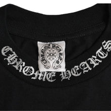 Load image into Gallery viewer, 極美品 CHROME HEARTS クロムハーツ ダガーポケットTシャツ Black ブラック Silver シルバー サイズS 中古 4a003991