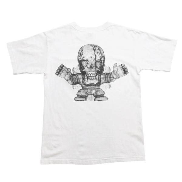 極美品 CHROME HEARTS クロムハーツ Joe Foti ジョー・フォティ FOTIプリント スカル ホワイト サイズM 4a003869