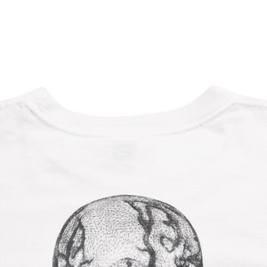 極美品 CHROME HEARTS クロムハーツ Joe Foti ジョー・フォティ FOTIプリント スカル ホワイト サイズM 4a003869