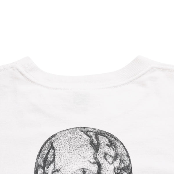 極美品 CHROME HEARTS クロムハーツ Joe Foti ジョー・フォティ FOTIプリント スカル ホワイト サイズM 4a003869