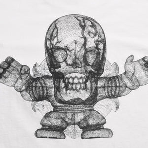 極美品 CHROME HEARTS クロムハーツ Joe Foti ジョー・フォティ FOTIプリント スカル ホワイト サイズM 4a003869