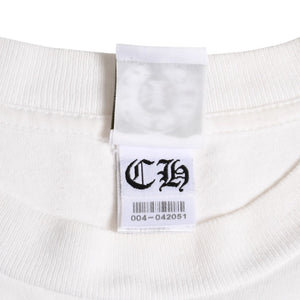 極美品 CHROME HEARTS クロムハーツ Joe Foti ジョー・フォティ FOTIプリント スカル ホワイト サイズM 4a003869