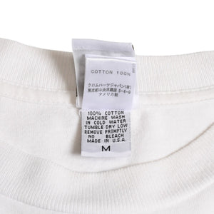 極美品 CHROME HEARTS クロムハーツ Joe Foti ジョー・フォティ FOTIプリント スカル ホワイト サイズM 4a003869