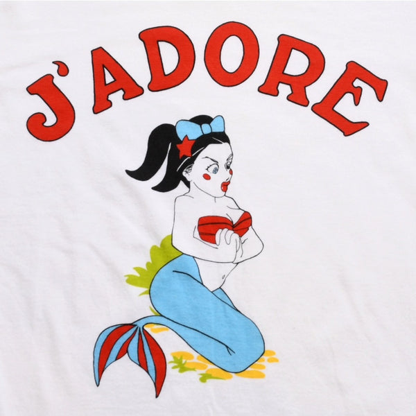 極美品 Christian Dior クリスチャンディオール J'ADORE DIOR ジャドール 半袖Tシャツ 2A12155028 サイズ38 ガリアーノ期 中古 4a004000