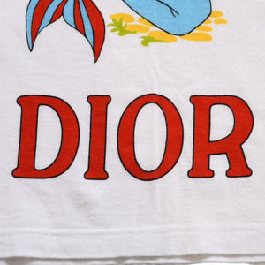 極美品 Christian Dior クリスチャンディオール J'ADORE DIOR ジャドール 半袖Tシャツ 2A12155028 サイズ38 ガリアーノ期 中古 4a004000