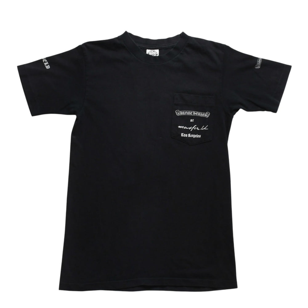 CHROME HEARTS Max Field Max Field T-shirt Black White Large Dagger Print Good Condition Used 4a003861