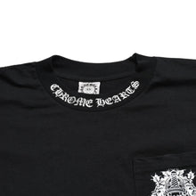 Load image into Gallery viewer, 極美品 CHROME HEARTS クロムハーツ ダガーポケットTシャツ Black ブラック Silver シルバー サイズS 中古 4a003991