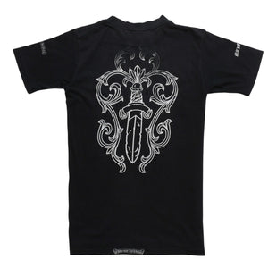 CHROME HEARTS クロムハーツ Max Field マックスフィールド Tシャツ ブラック ホワイト 大判ダガープリント 美品 中古 4a003861