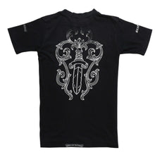 画像をギャラリービューアに読み込む, CHROME HEARTS クロムハーツ Max Field マックスフィールド Tシャツ ブラック ホワイト 大判ダガープリント 美品 中古 4a003861