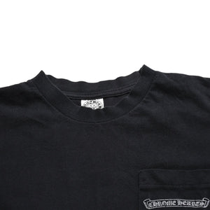 CHROME HEARTS クロムハーツ Max Field マックスフィールド Tシャツ ブラック ホワイト 大判ダガープリント 美品 中古 4a003861