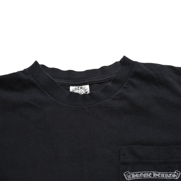 CHROME HEARTS クロムハーツ Max Field マックスフィールド Tシャツ ブラック ホワイト 大判ダガープリント 美品 中古 4a003861