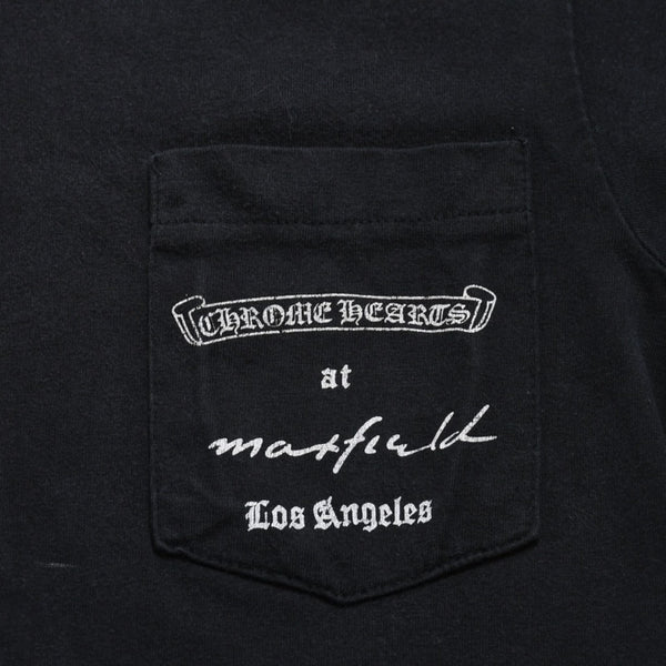 CHROME HEARTS クロムハーツ Max Field マックスフィールド Tシャツ ブラック ホワイト 大判ダガープリント 美品 中古 4a003861