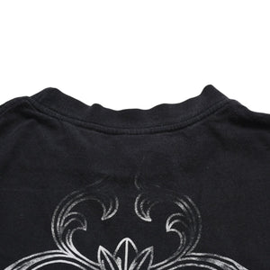 CHROME HEARTS クロムハーツ Max Field マックスフィールド Tシャツ ブラック ホワイト 大判ダガープリント 美品 中古 4a003861