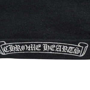 CHROME HEARTS クロムハーツ Max Field マックスフィールド Tシャツ ブラック ホワイト 大判ダガープリント 美品 中古 4a003861