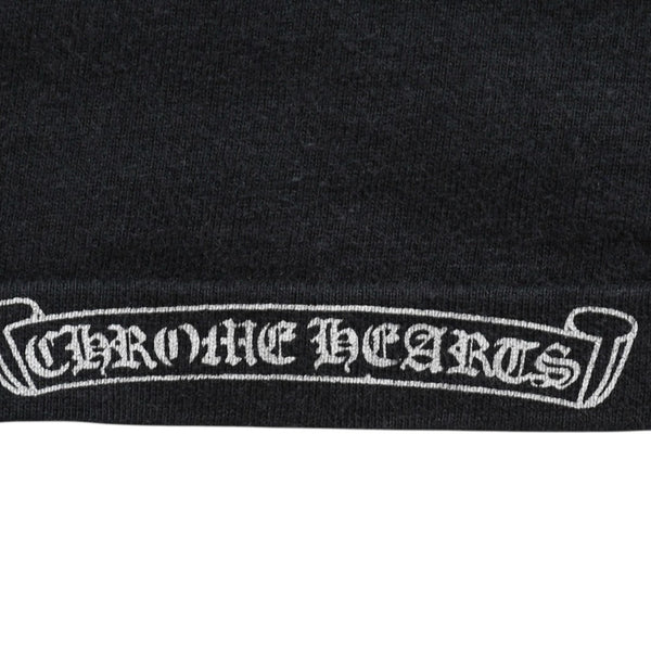 CHROME HEARTS クロムハーツ Max Field マックスフィールド Tシャツ ブラック ホワイト 大判ダガープリント 美品 中古 4a003861