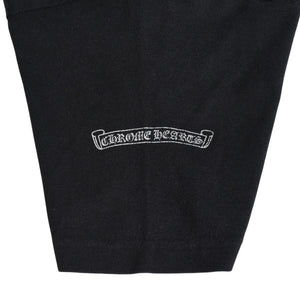 CHROME HEARTS クロムハーツ Max Field マックスフィールド Tシャツ ブラック ホワイト 大判ダガープリント 美品 中古 4a003861