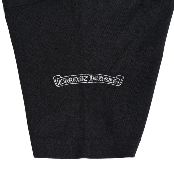 CHROME HEARTS クロムハーツ Max Field マックスフィールド Tシャツ ブラック ホワイト 大判ダガープリント 美品 中古 4a003861