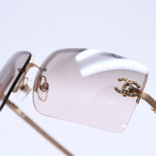 画像をギャラリービューアに読み込む, 極美品 CHANEL シャネル サングラス Sunglasses 4092-B 62◻︎15 120 ゴールド ブラウン ココマーク ラインストーン 中古 4a003992