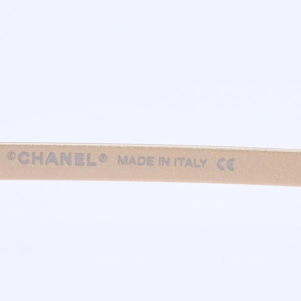 極美品 CHANEL シャネル サングラス Sunglasses 4092-B 62◻︎15 120 ゴールド ブラウン ココマーク ラインストーン 中古 4a003992