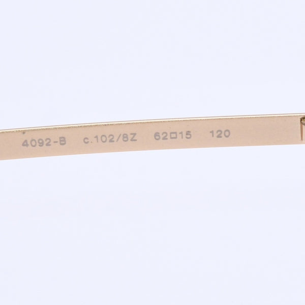 極美品 CHANEL シャネル サングラス Sunglasses 4092-B 62◻︎15 120 ゴールド ブラウン ココマーク ラインストーン 中古 4a003992