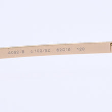 画像をギャラリービューアに読み込む, 極美品 CHANEL シャネル サングラス Sunglasses 4092-B 62◻︎15 120 ゴールド ブラウン ココマーク ラインストーン 中古 4a003992