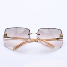 画像をギャラリービューアに読み込む, 極美品 CHANEL シャネル サングラス Sunglasses 4092-B 62◻︎15 120 ゴールド ブラウン ココマーク ラインストーン 中古 4a003992