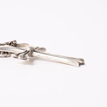 画像をギャラリービューアに読み込む, 極美品 CHROME HEARTS クロムハーツ CH CRS LG &amp; No5 DGGR ラージクロス ダガー キーリング 重量約50.5g 中古 4a004092