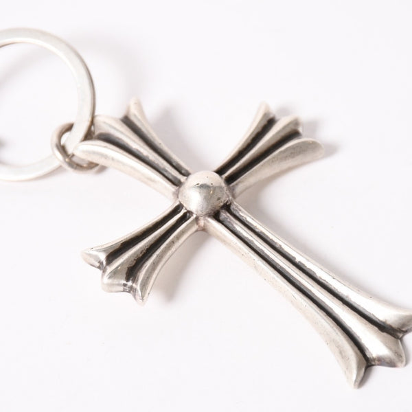 極美品 CHROME HEARTS クロムハーツ CH CRS LG & No5 DGGR ラージクロス ダガー キーリング 重量約50.5g 中古 4a004092