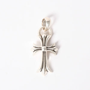 極美品 CHROME HEARTS クロムハーツ CH CRS SML W/BALE スモールCHクロス Wベイルペンダントトップ チャーム 重量約24.4g 中古 4a004091