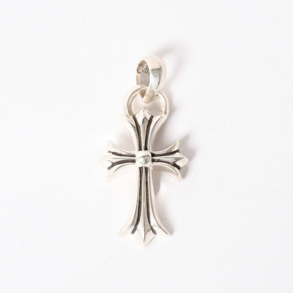 極美品 CHROME HEARTS クロムハーツ CH CRS SML W/BALE スモールCHクロス Wベイルペンダントトップ チャーム 重量約24.4g 中古 4a004091