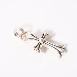 極美品 CHROME HEARTS クロムハーツ CH CRS SML W/BALE スモールCHクロス Wベイルペンダントトップ チャーム 重量約24.4g 中古 4a004091