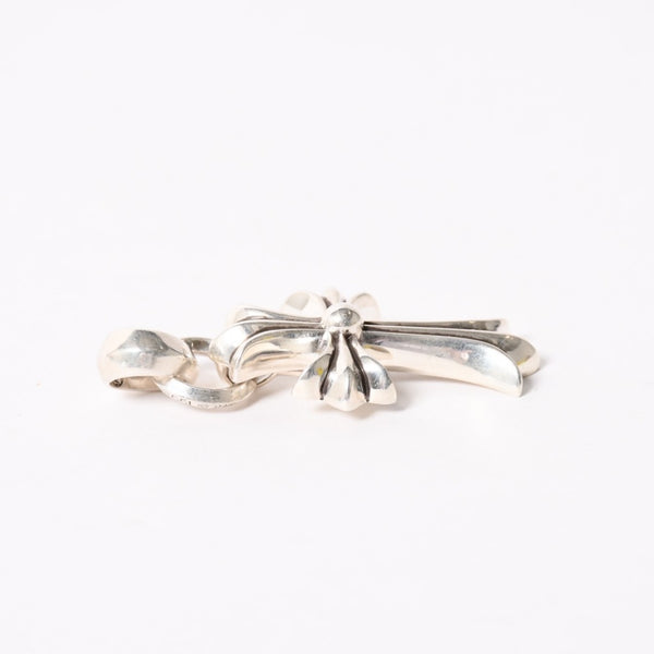 極美品 CHROME HEARTS クロムハーツ CH CRS SML W/BALE スモールCHクロス Wベイルペンダントトップ チャーム 重量約24.4g 中古 4a004091