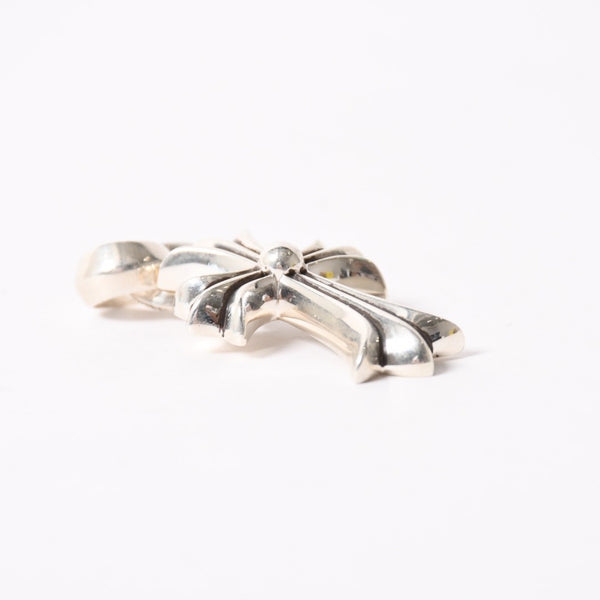 極美品 CHROME HEARTS クロムハーツ CH CRS SML W/BALE スモールCHクロス Wベイルペンダントトップ チャーム 重量約24.4g 中古 4a004091