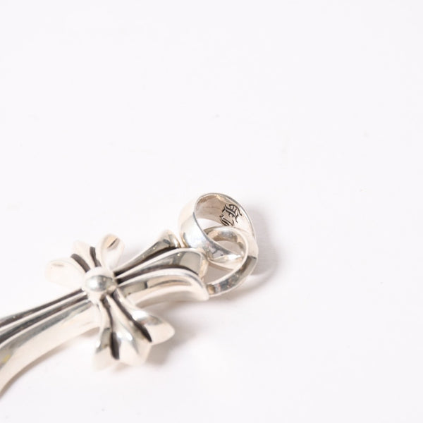 極美品 CHROME HEARTS クロムハーツ CH CRS SML W/BALE スモールCHクロス Wベイルペンダントトップ チャーム 重量約24.4g 中古 4a004091