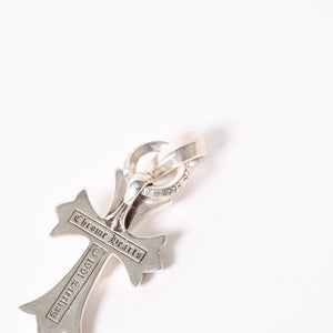 極美品 CHROME HEARTS クロムハーツ CH CRS SML W/BALE スモールCHクロス Wベイルペンダントトップ チャーム 重量約24.4g 中古 4a004091