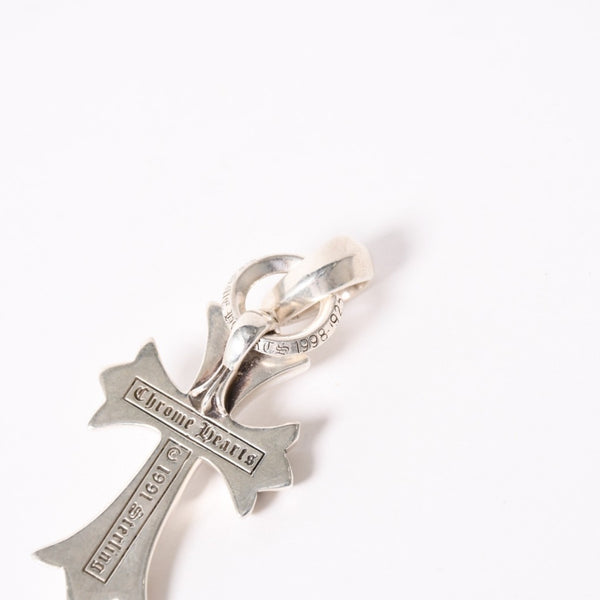 極美品 CHROME HEARTS クロムハーツ CH CRS SML W/BALE スモールCHクロス Wベイルペンダントトップ チャーム 重量約24.4g 中古 4a004091