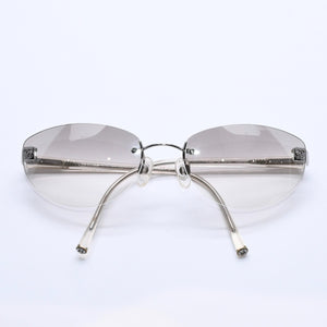 CHANEL シャネル リムレス サングラス アイウェア 4069 c.124/6I サイズ58□18 130 ココマーク シルバー クリア 美品 中古 4a003996
