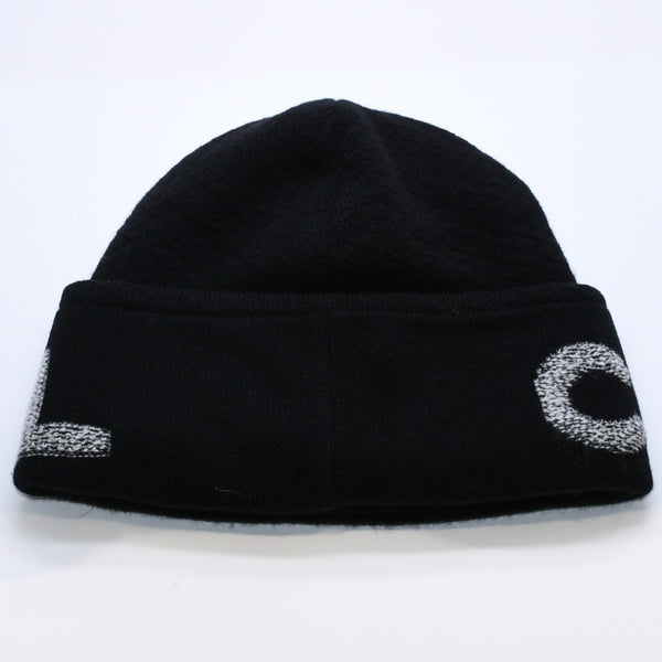 Like new CHANEL Beanie Knit Cap Free Size Black White Wool Cashmere A$AP Bari worn model Used 4a003579