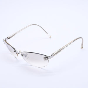 CHANEL シャネル リムレス サングラス アイウェア 4069 c.124/6I サイズ58□18 130 ココマーク シルバー クリア 美品 中古 4a003996